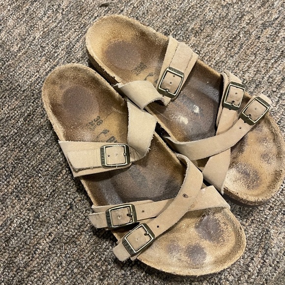 Birkenstock Womens Franca Tobacco Brown Oiled Leather Sandals Size 38 US 7-7.5 - Picture 9 of 9